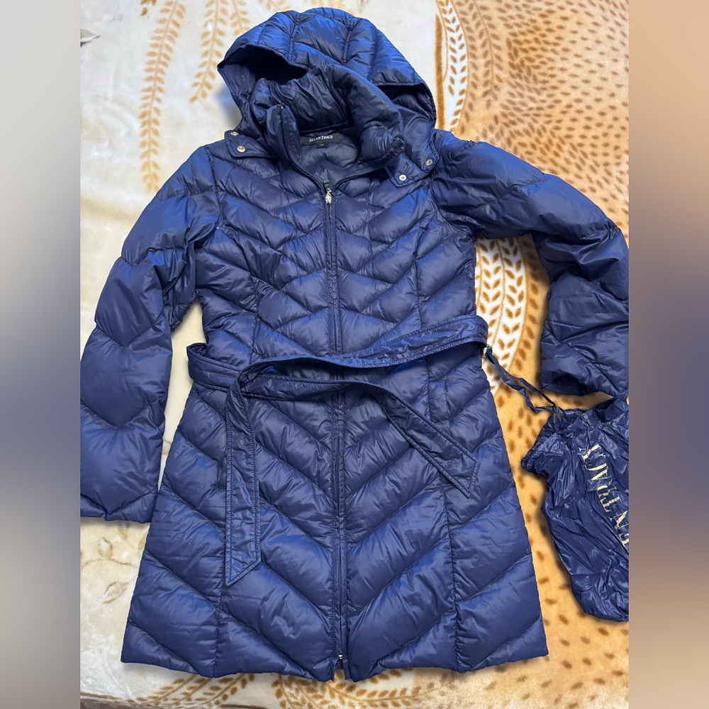 Ellen Tracy Light Down Jacket , Size Small, Purpl… - image 2